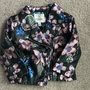 Floral moto jacket